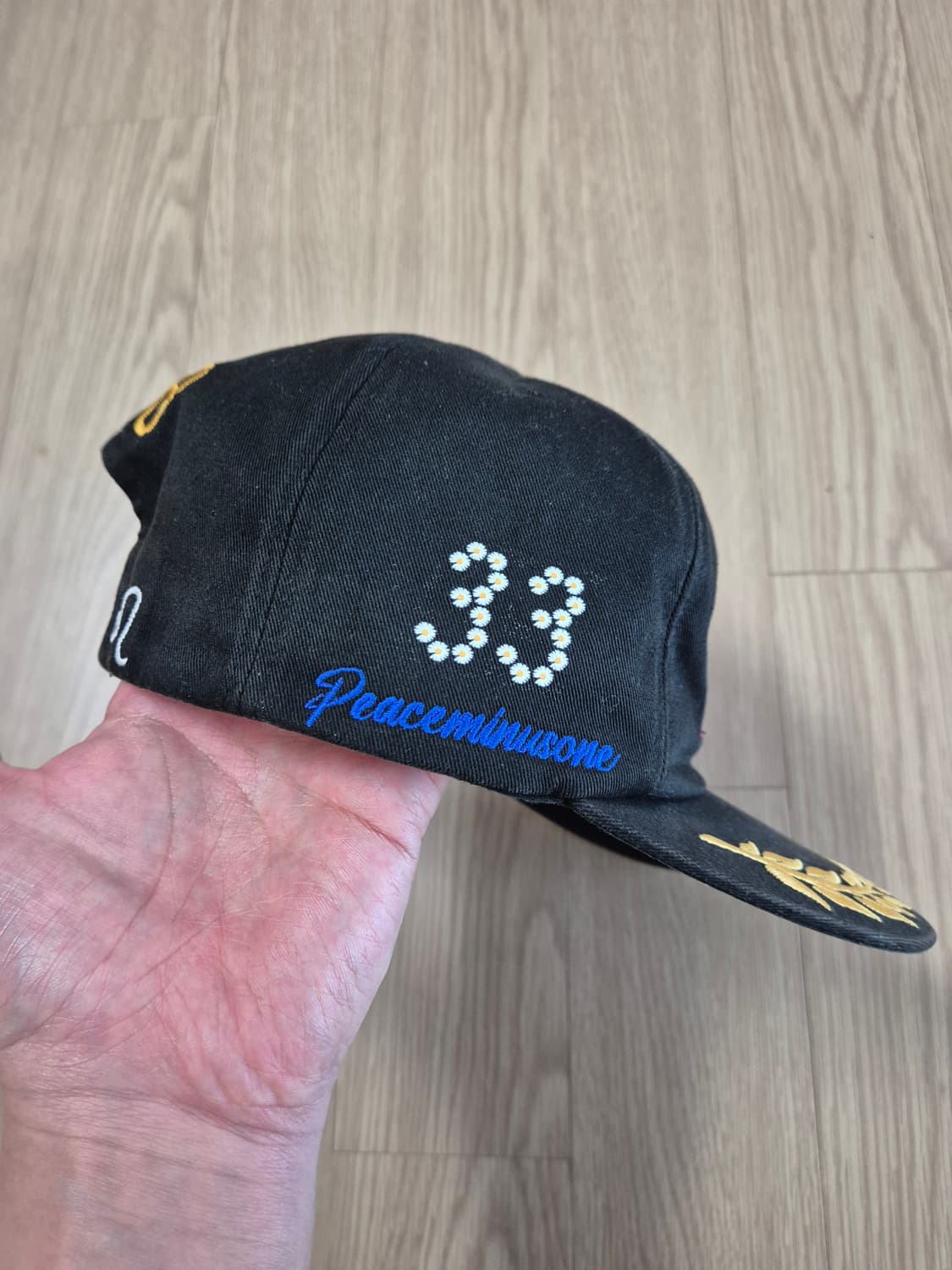 피스마이너스원 5 패널 볼캡 #3 블랙 상품이미지3