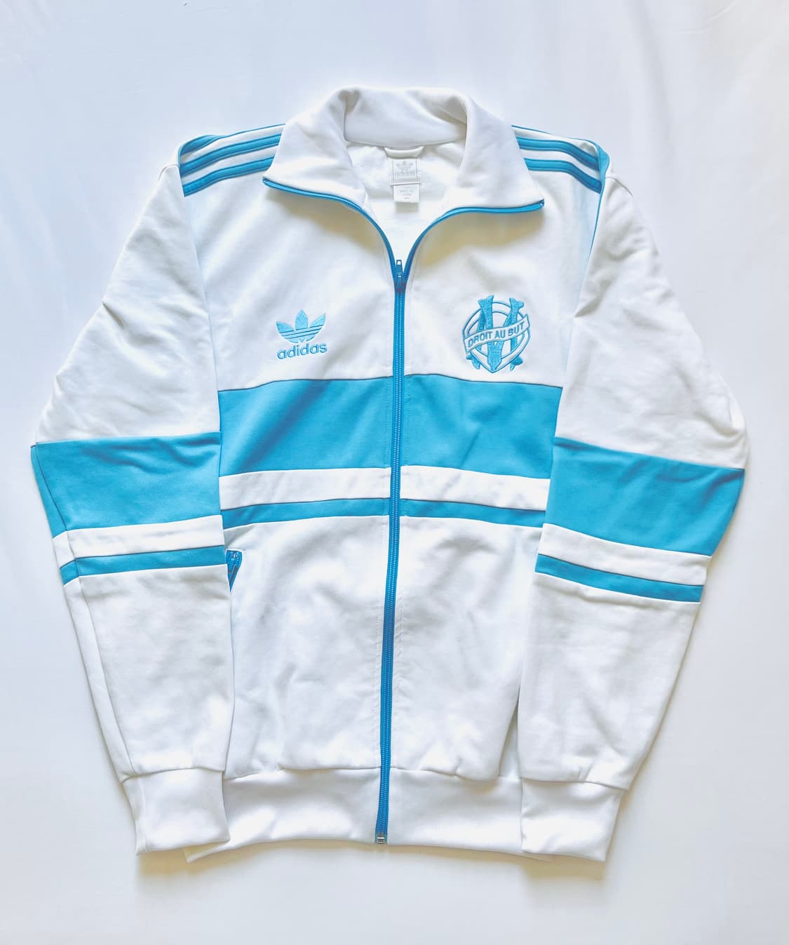 아디다스 파이어버드 마르세유 트랙탑 져지 화이트 소라 상품이미지1