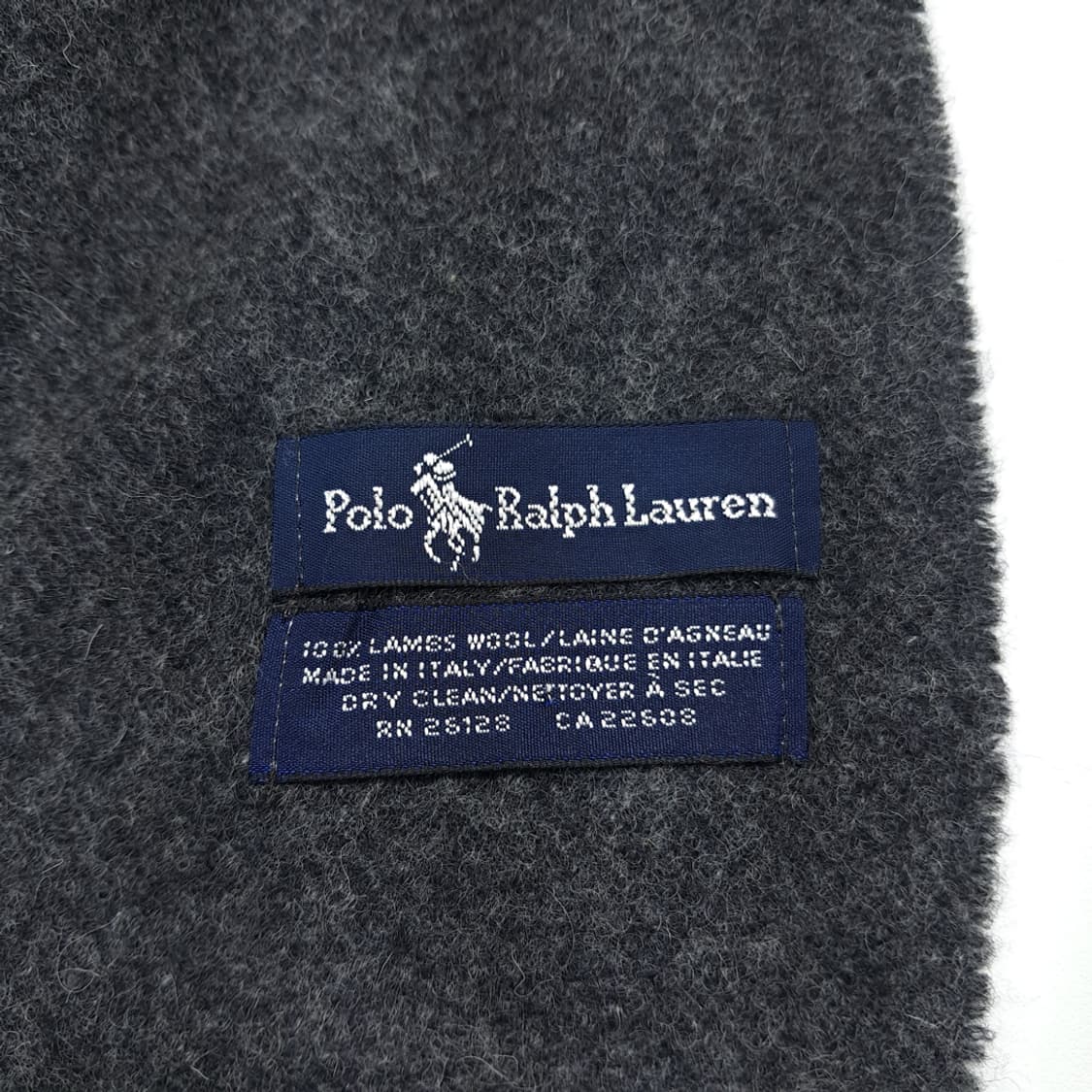 MX355 폴로 랄프로렌 그레이 램스울 목도리 머플러 상품이미지6