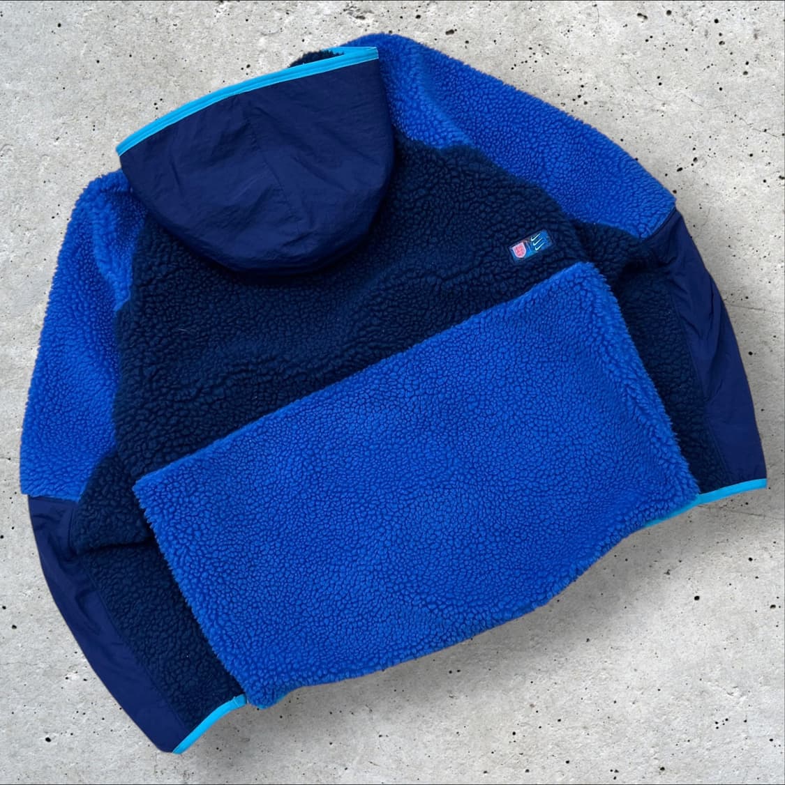 [M] 나이키 잉글랜드 루즈핏 후리스 후드 아노락 블루 B94 상품이미지2