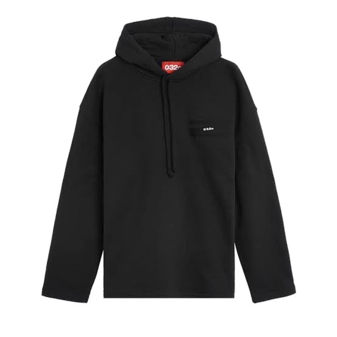 032C MAXI 로고자수 후드 블랙 L 상품이미지4