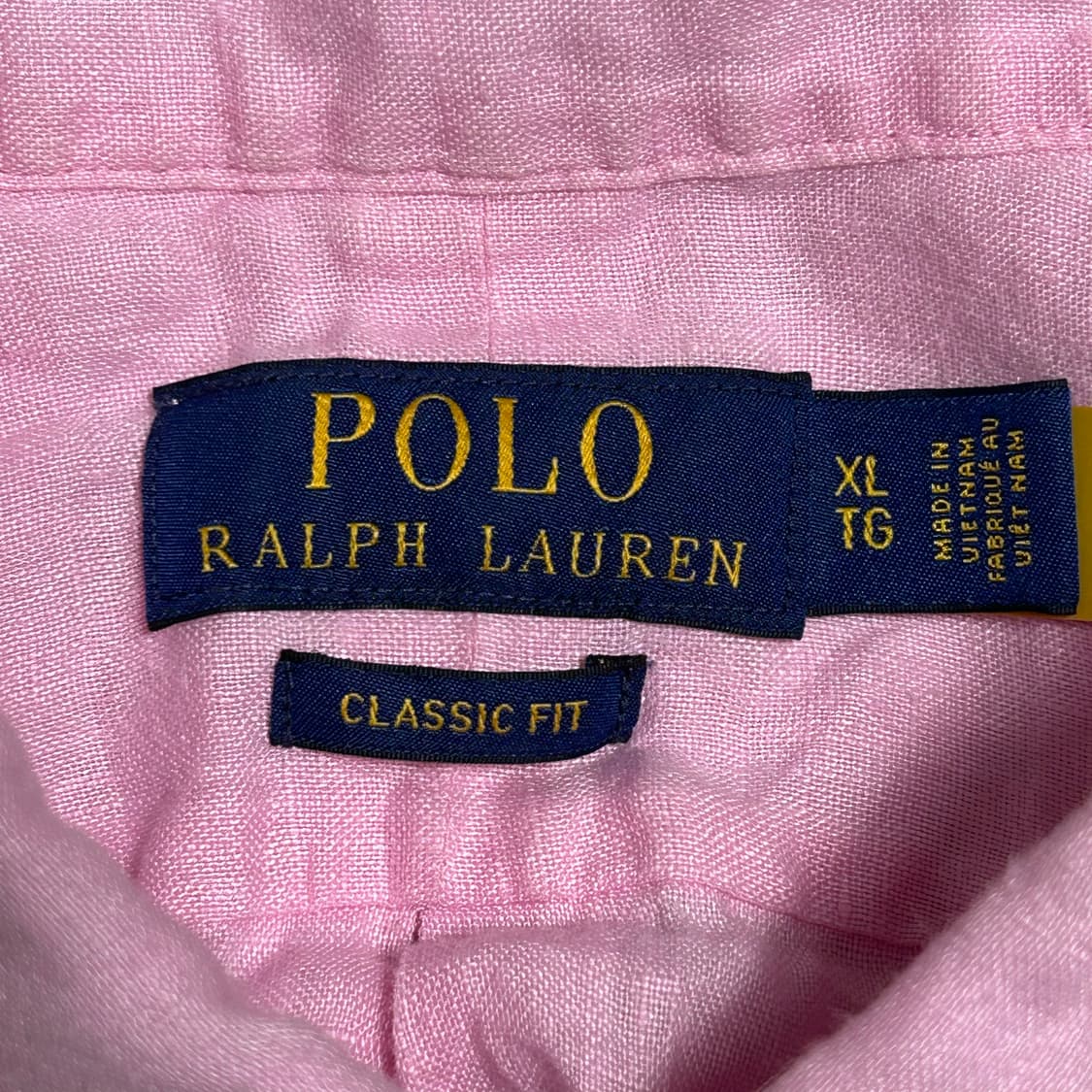 XL 폴로랄프로렌 클래식핏 핑크 반팔 셔츠 상품이미지4