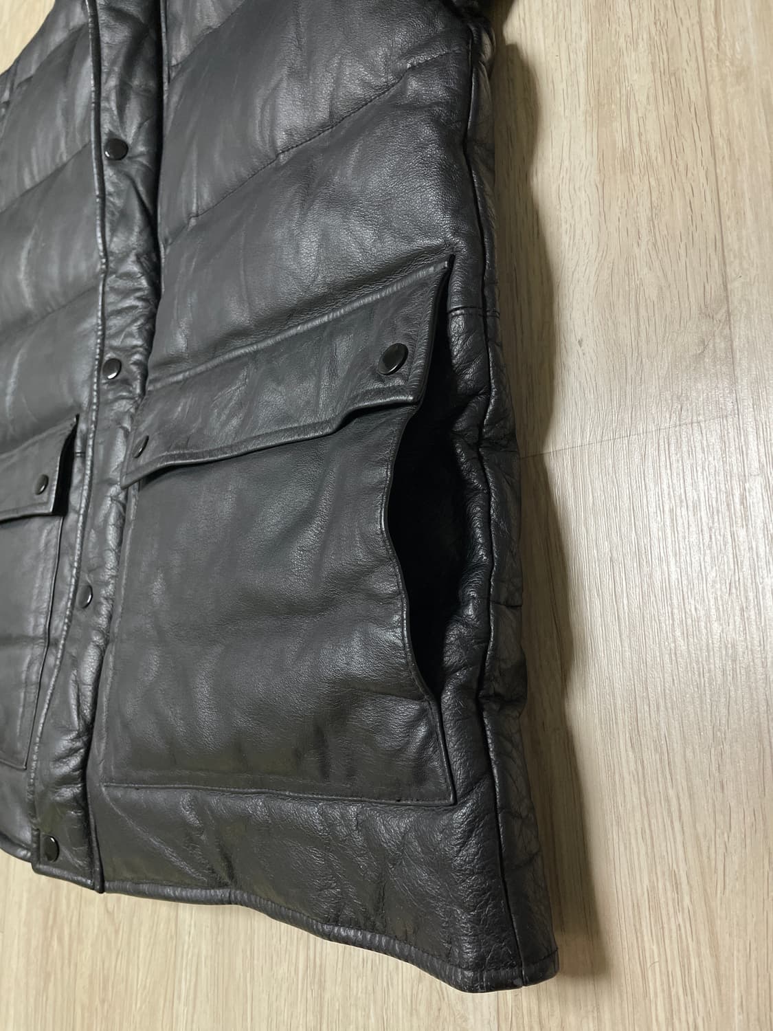 100) 70's 복각 모건 소가죽 시에라 다운패딩(RRL&LVC&폴로) 상품이미지9