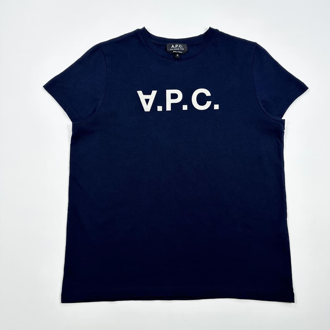 A.P.C. 아페쎄 여성 시그니쳐 반팔티 네이비 여성M 상품이미지1