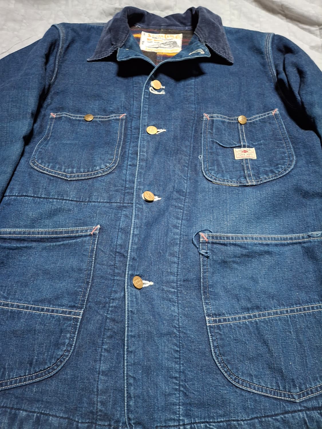 슈가케인 데님쵸어 코트,자켓 lee 81lj 복각 상품이미지4