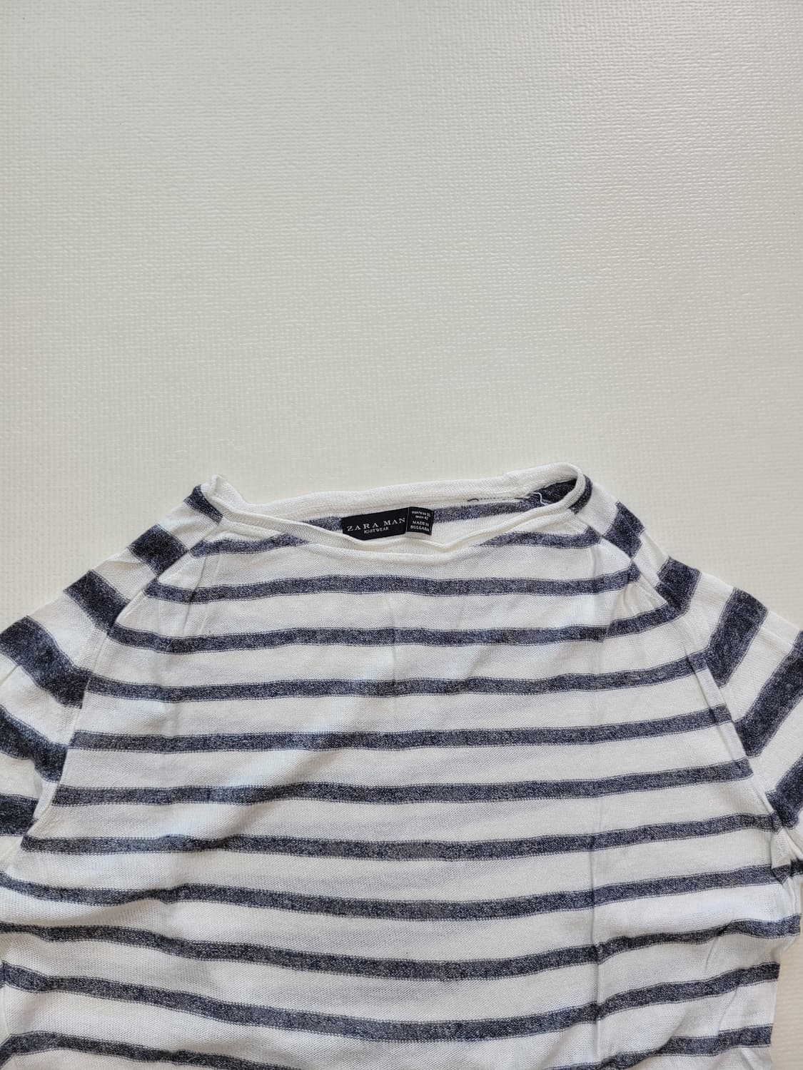 자라맨 ZARAMAN 스트라이프 니트 100 화이트 상품이미지6