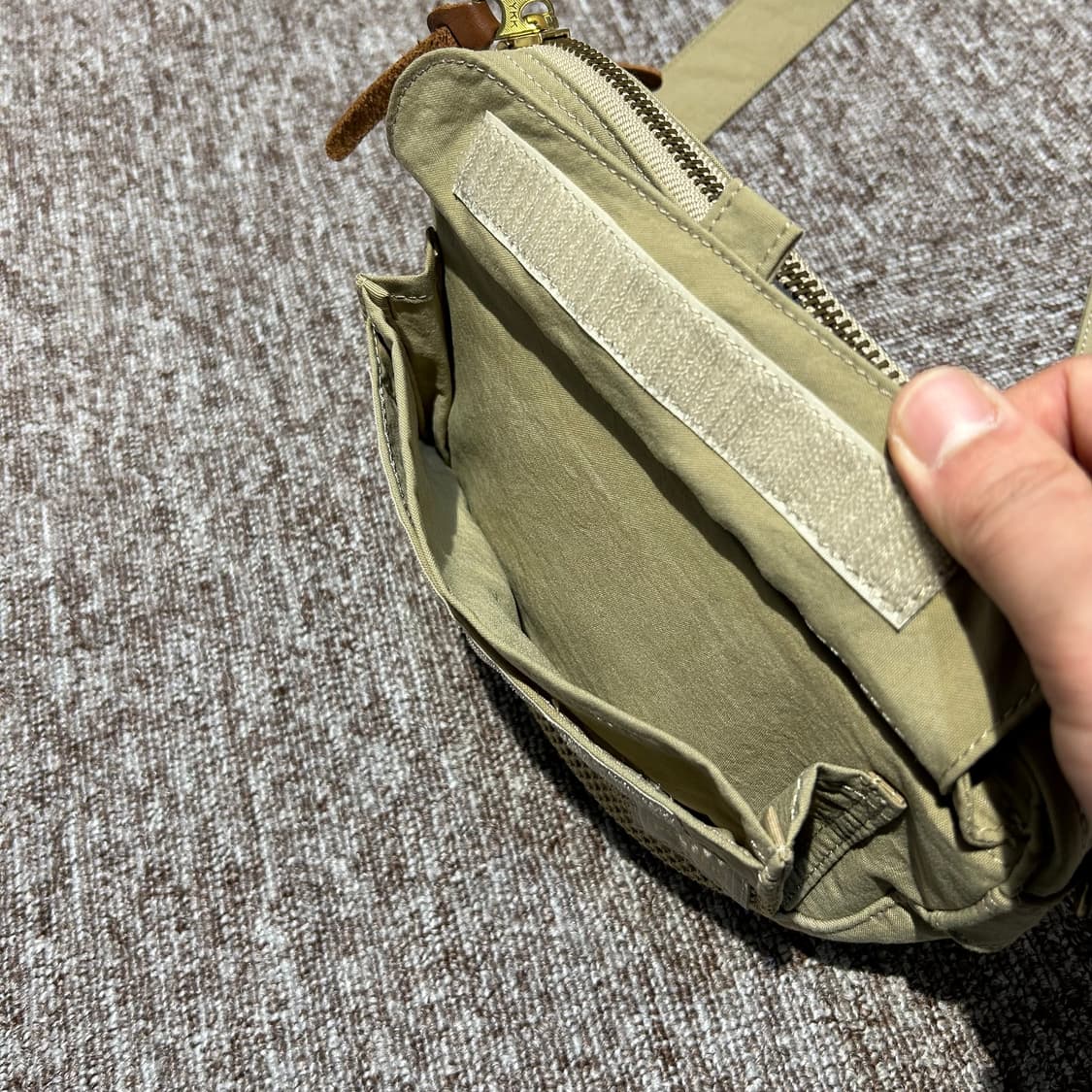 요시다 포터 메쉬포켓 크로스백 숄더백 카키  상품이미지5