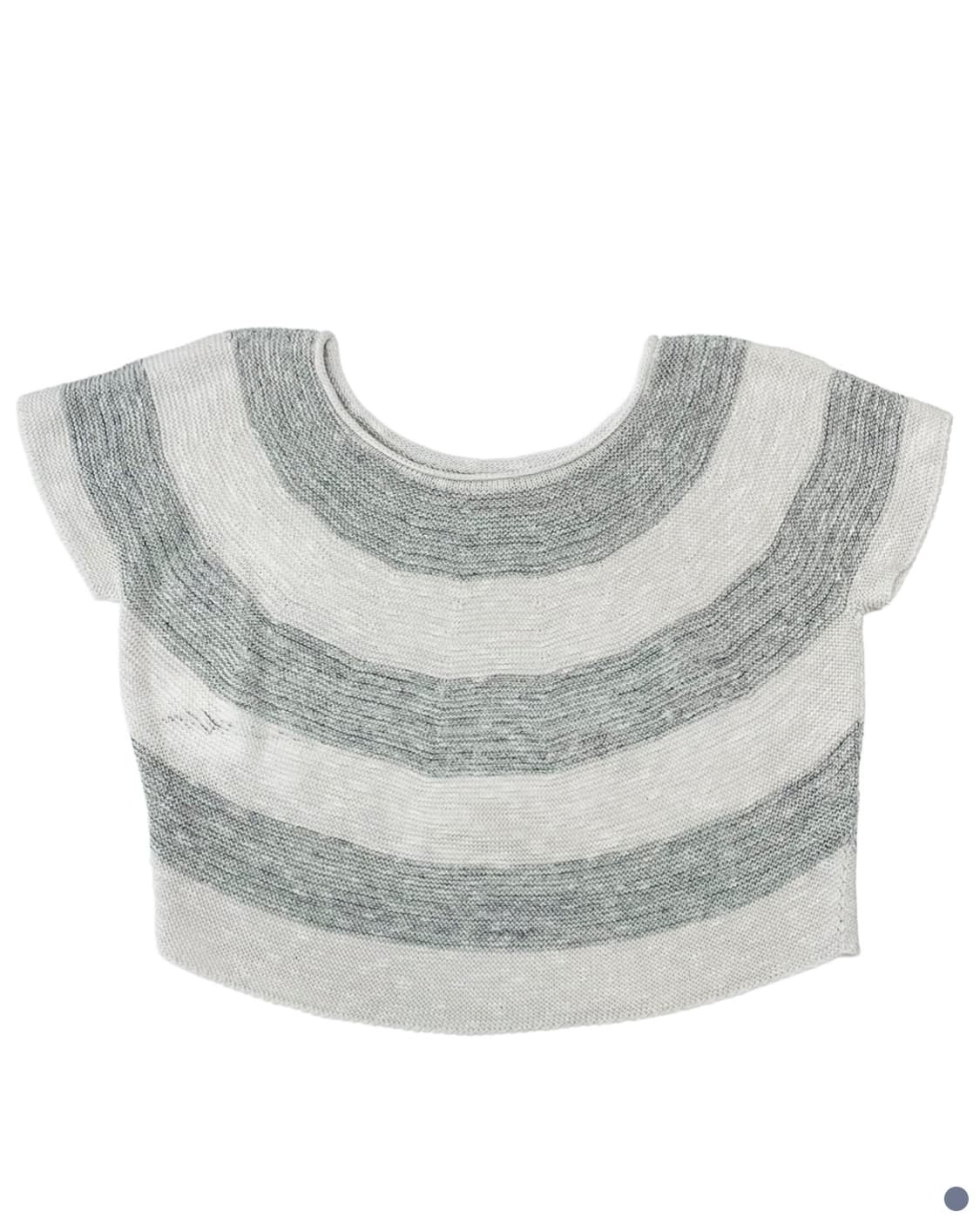 Off-shoulder stripe knit 상품이미지1