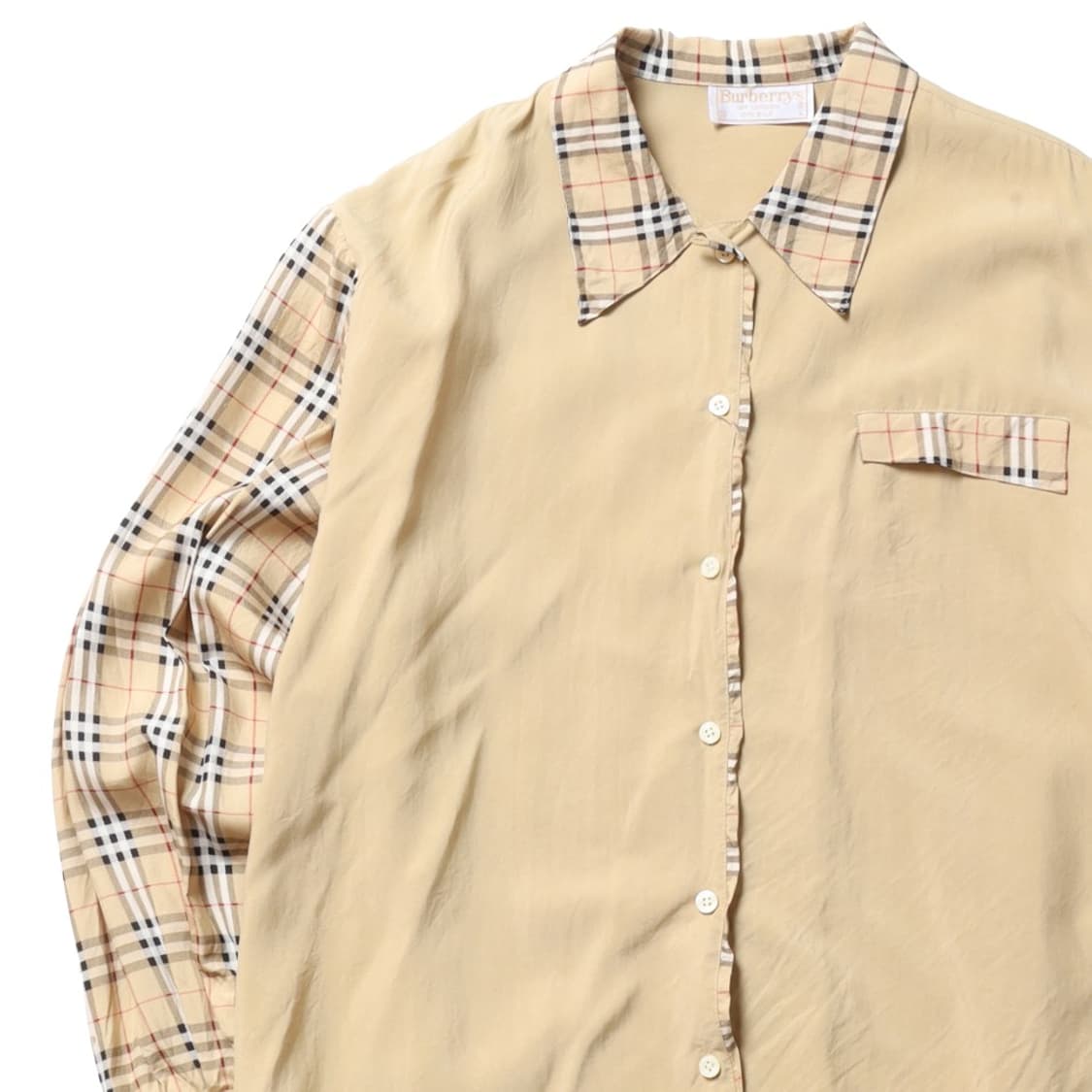 버버리 Burberrys Nova Check Silk Shirt 
 상품이미지2