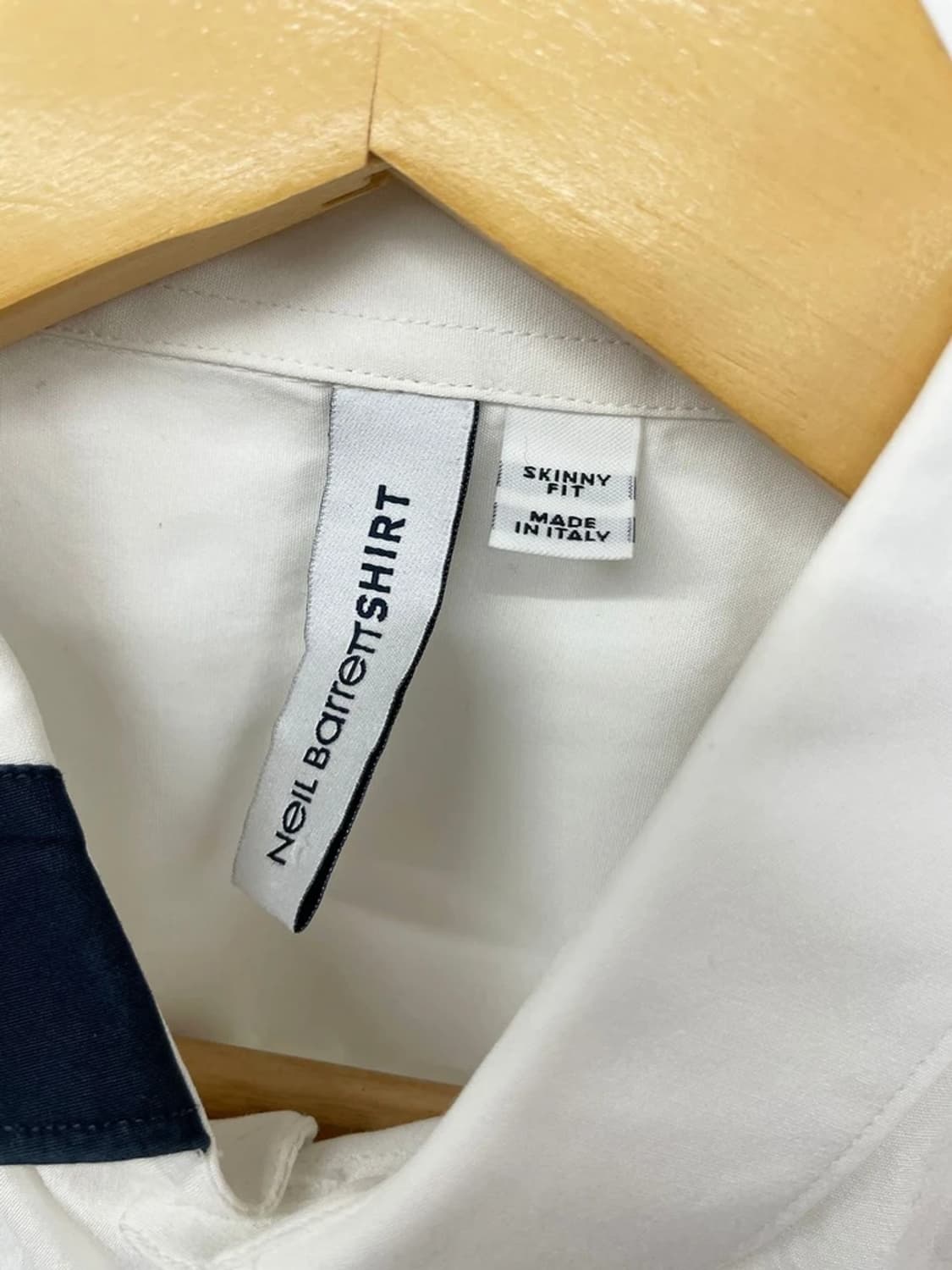 닐바렛 스키니핏 배색 코튼 셔츠 PN9755 상품이미지5
