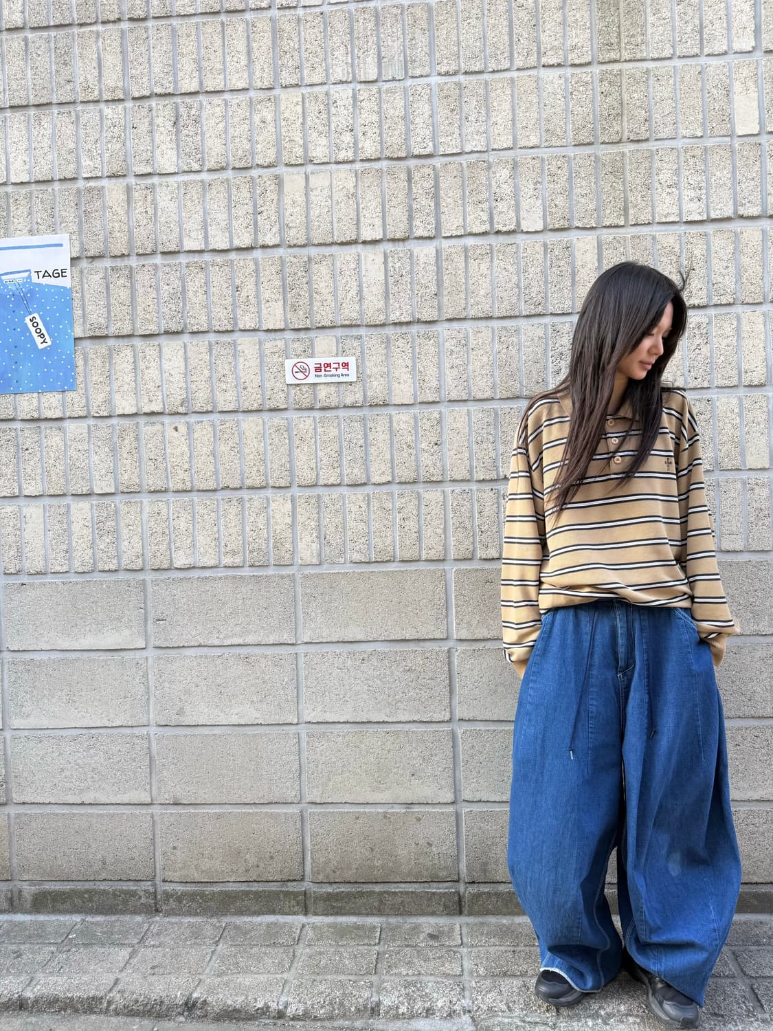 도그타운 스트라이프 오버핏 pk 롱슬리브 상품이미지3