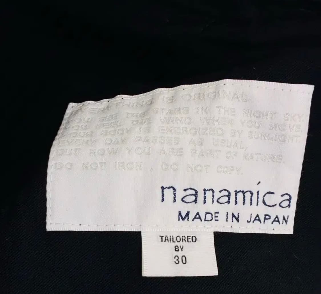 나나미카 더블 플리츠 치노팬츠 블랙 30 상품이미지3