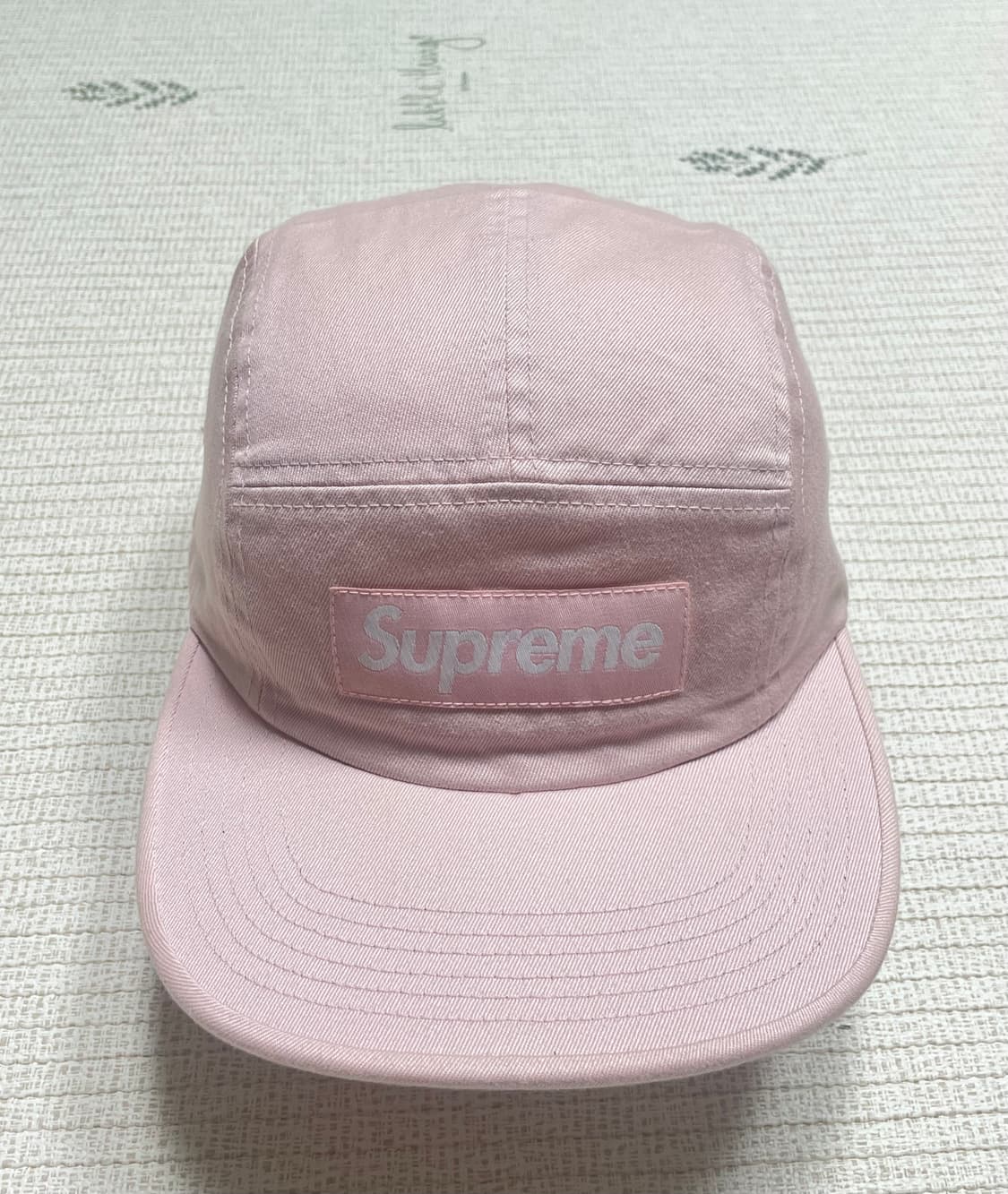 17ss 슈프림 워시드 치노 트윌 캠프캡 핑크 상품이미지1