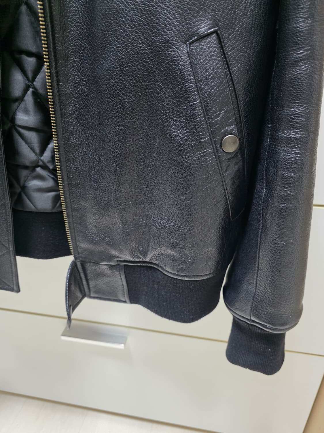 페이퍼리즘 리얼레더바머자켓 염소가죽 상품이미지4