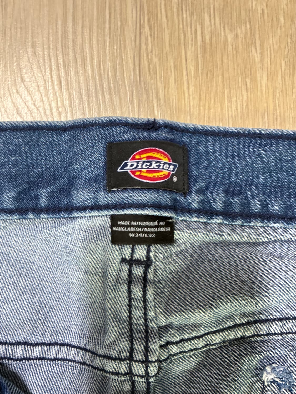 (실착 1회) 디키즈 85283 루즈핏 데님 워크팬츠 W34/L32 상품이미지3