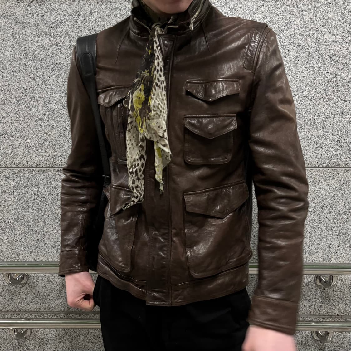 vtg lambskin field jacket 상품이미지1