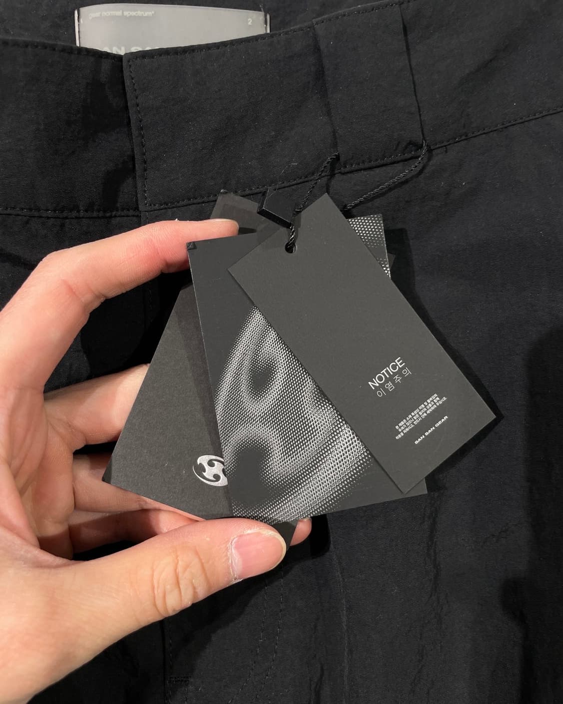 산산기어 24S/S 블랙 컷 오프 메쉬 쇼츠 상품이미지8