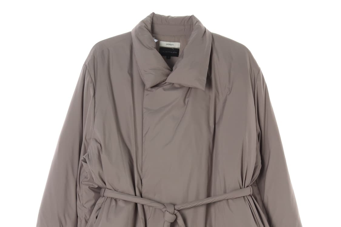 [S]아모멘토 덕다운 베이지 패딩 다운 푸퍼 롱코트
 상품이미지2