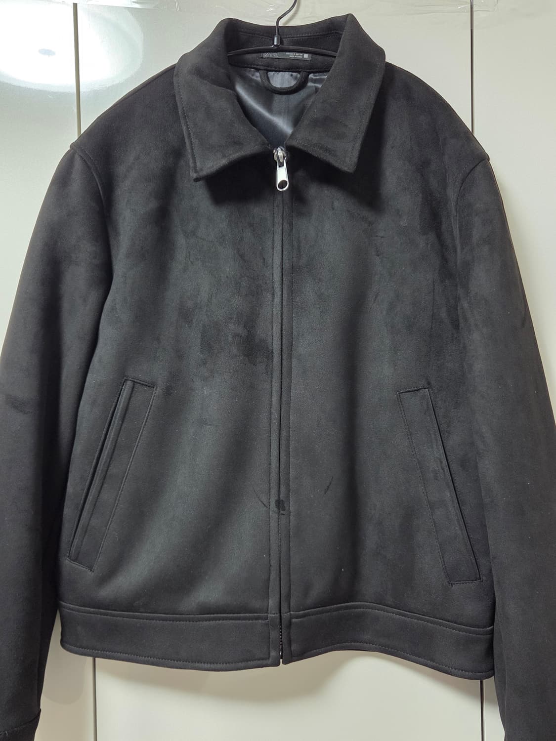 ZARA 레귤러 핏 스웨이드 점퍼  상품이미지1