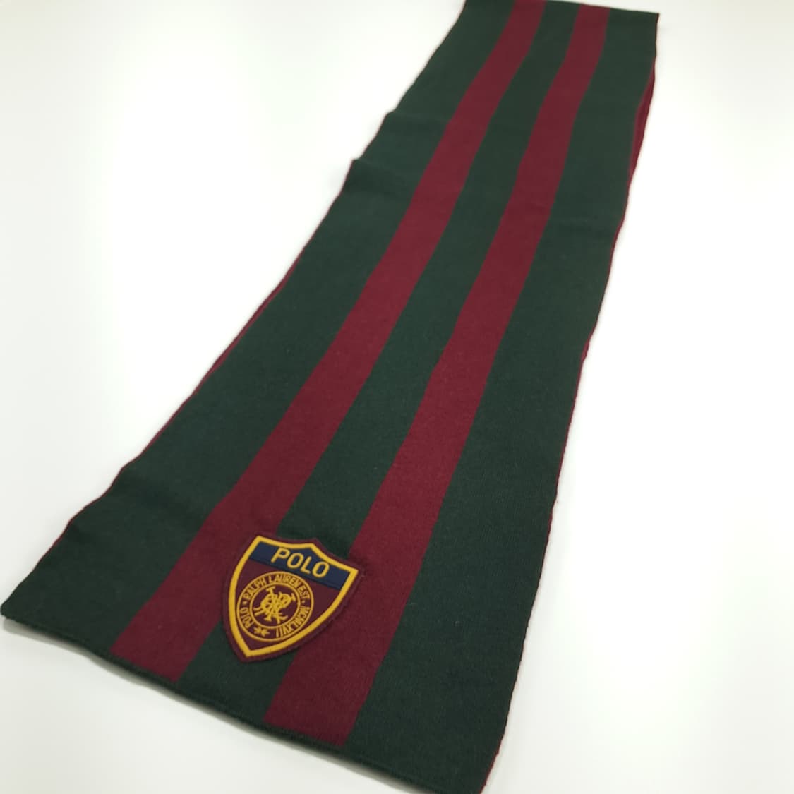 MX163 폴로 랄프로렌 크레스트 스트라이프 니트 목도리 머플러 상품이미지2