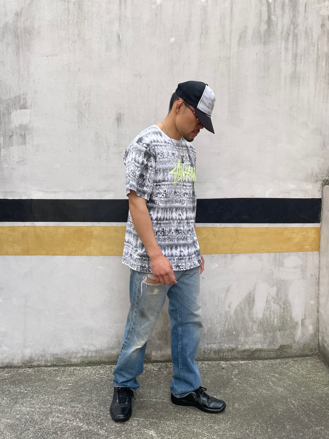 00s Stussy x goodenough tomtom T-shirt 상품이미지5