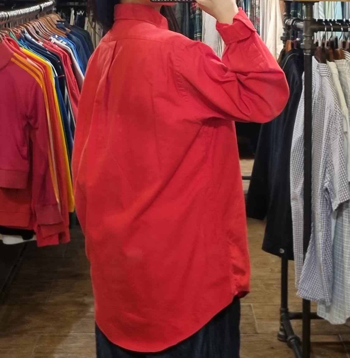 [Hi] polo 폴로 긴팔 셔츠 레드 상품이미지5