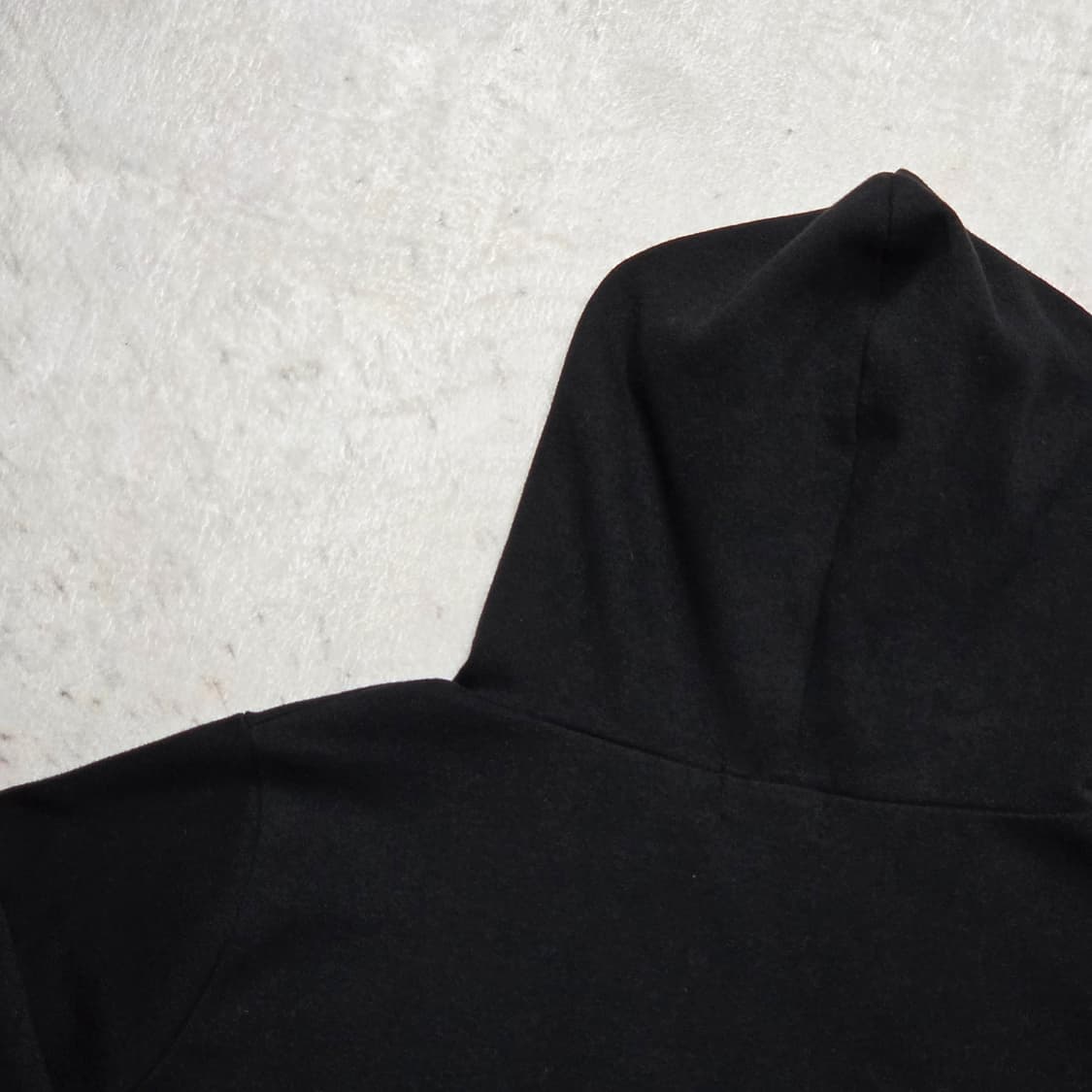 블랙 버튼 절개 라인 슬림핏 걸스 후드티 상품이미지5