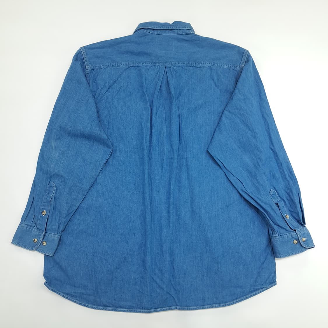 Co824 XL 말보로 클래식 80s 캐나다 중청 데님 긴팔 워크 셔츠 상품이미지7