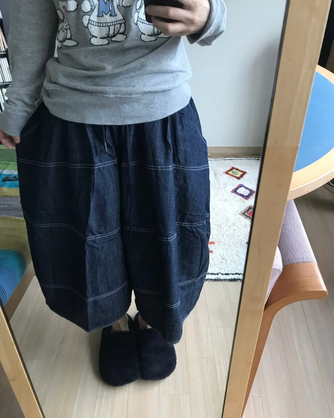 denim culotte pants 상품이미지5