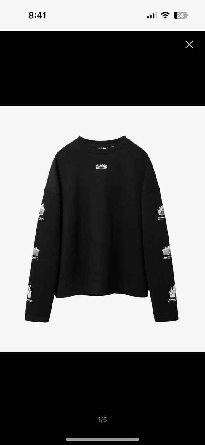 오프닝프로젝트 Black Burning House Sweatshirt 상품이미지1