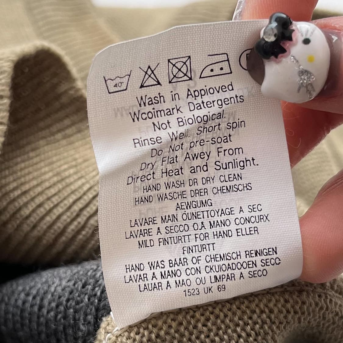 버버리 90s 오리지널 기마 로고 니트 베스트 상품이미지8