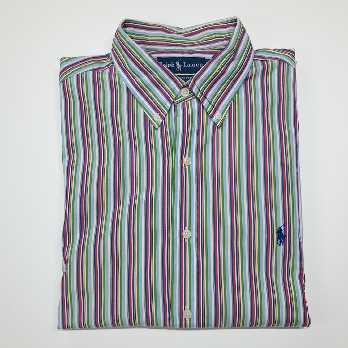 CL951 XL 폴로 00s 올드스쿨 클래식핏 멀티 스트라이프 셔츠 상품이미지8