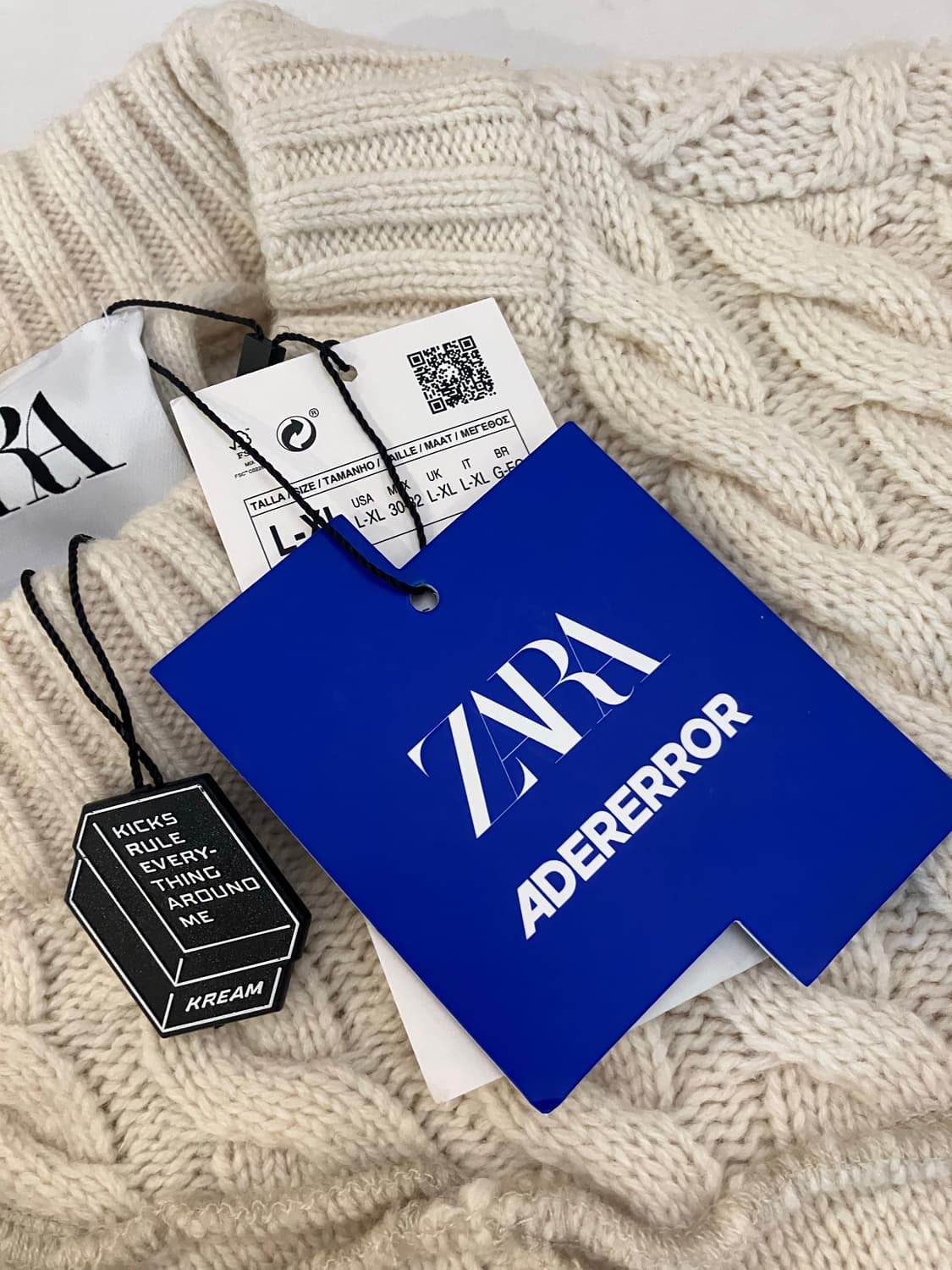 자라 X 아더에러 패치워크 오버사이즈 니트 스웨터 상품이미지7