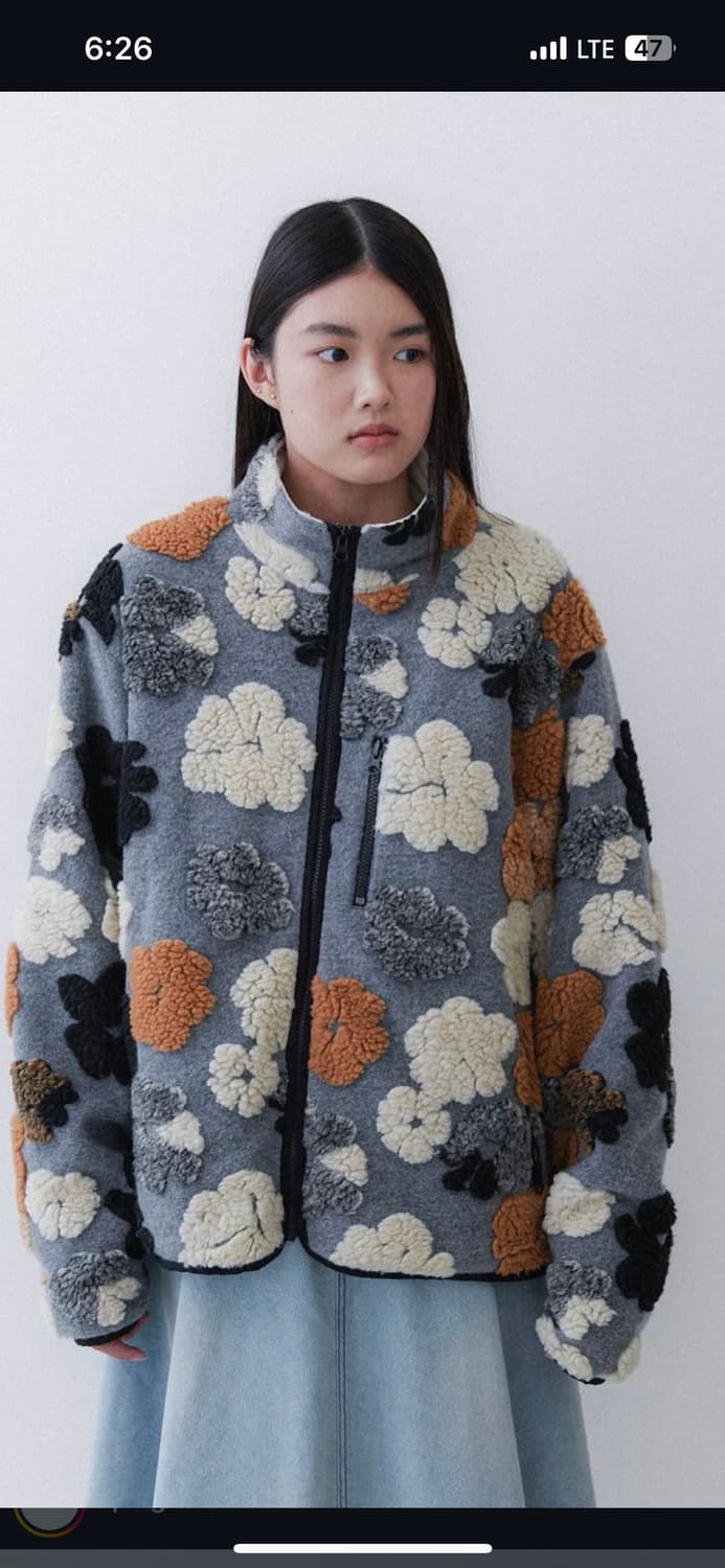 25 winter 에핑글러 플라워 플리스 상품이미지2