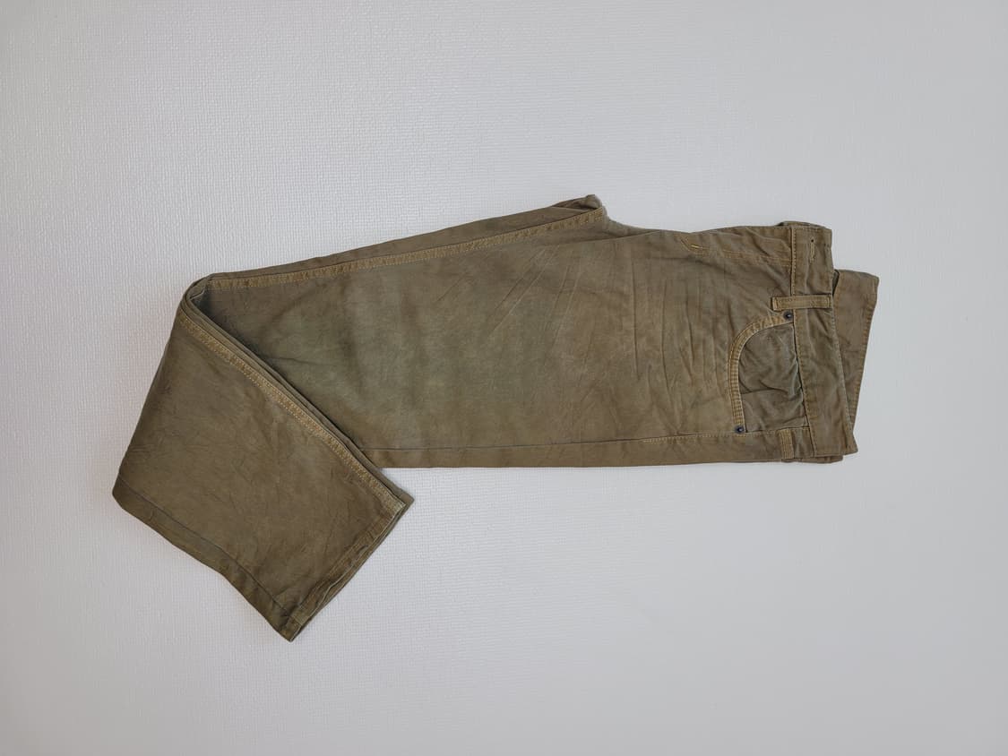 홀하우스 WHOLE HAUSE 남자 오일워싱 청바지 33 카키브라운 상품이미지2