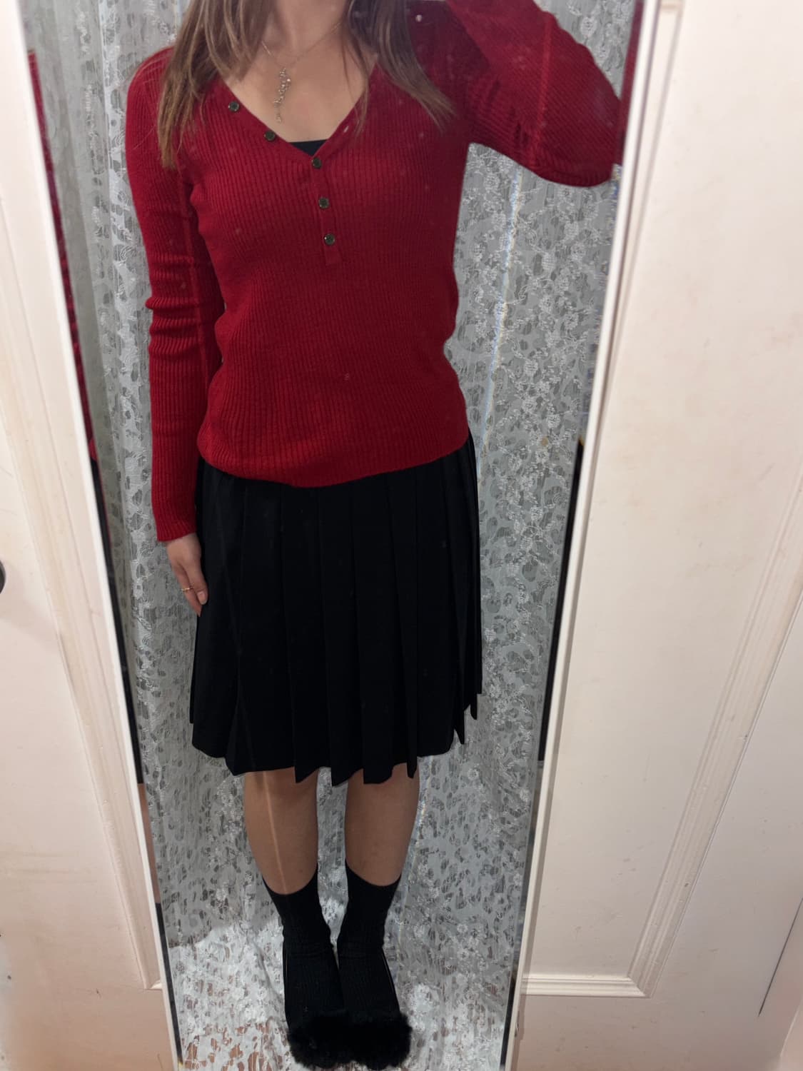 레드 니트 상품이미지3