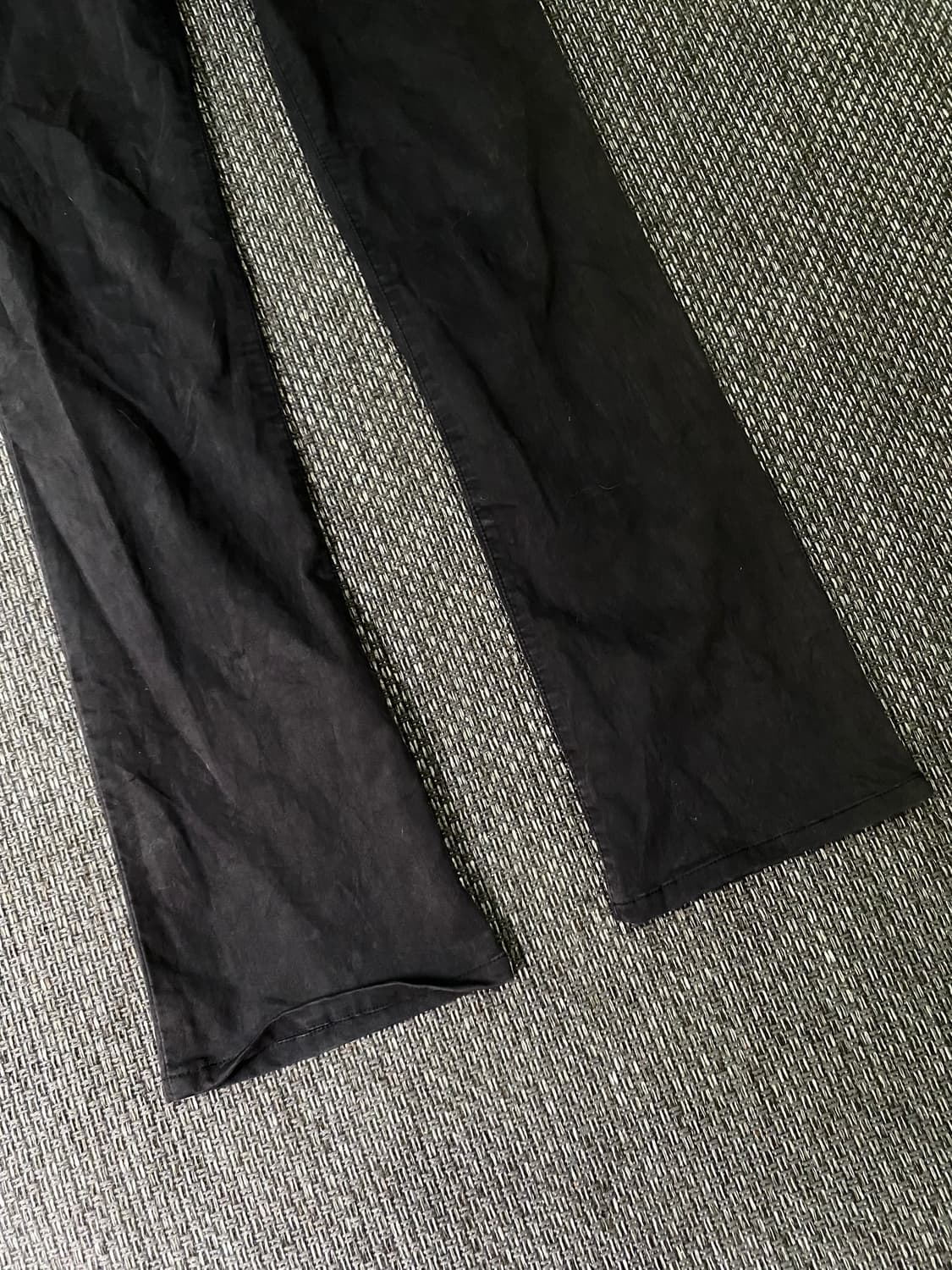 Slim Fit Semi Boots Cut Black Pants 상품이미지8