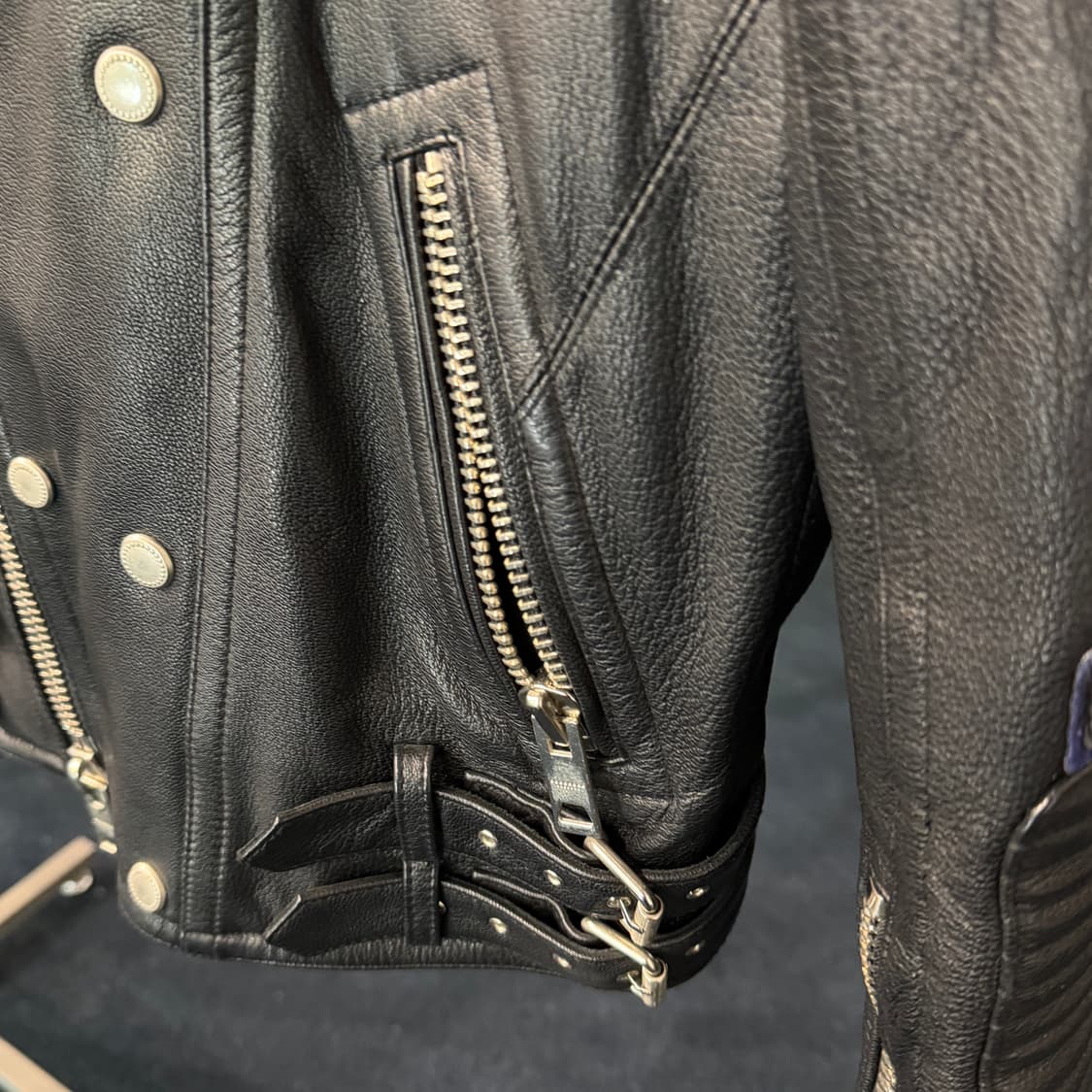 [M] 고트스킨 염소가죽 라이더자켓 상품이미지4