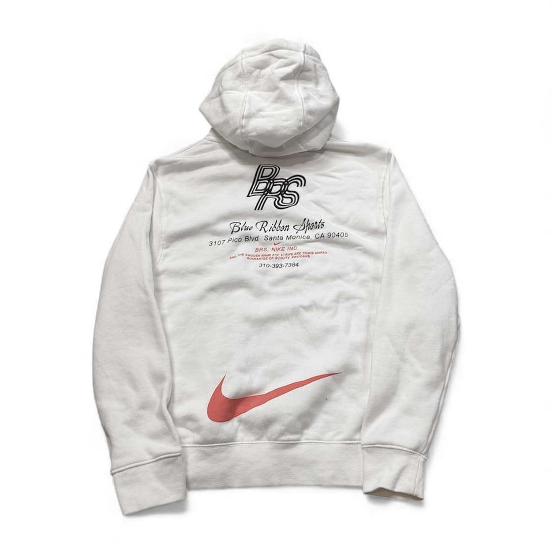 Nike BRS 화이트 스우시 로고 기모후드 상품이미지2