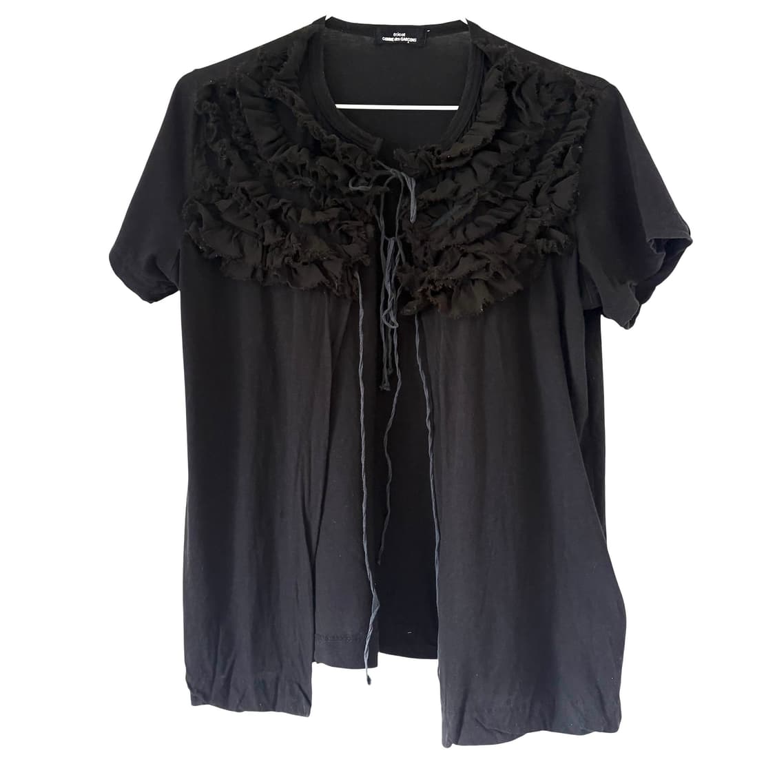 꼼데가르송 프릴 레이어드 탑 (블랙) 상품이미지1