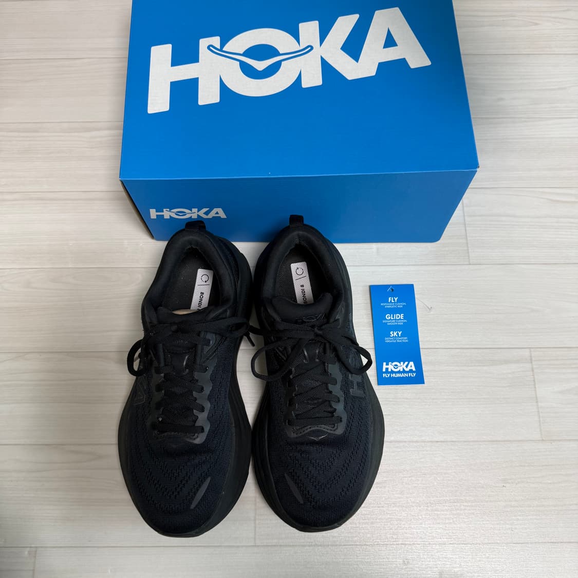 [여성 250] 호카 본디 8 와이드 - 블랙 / 1127954-BBLC 상품이미지1