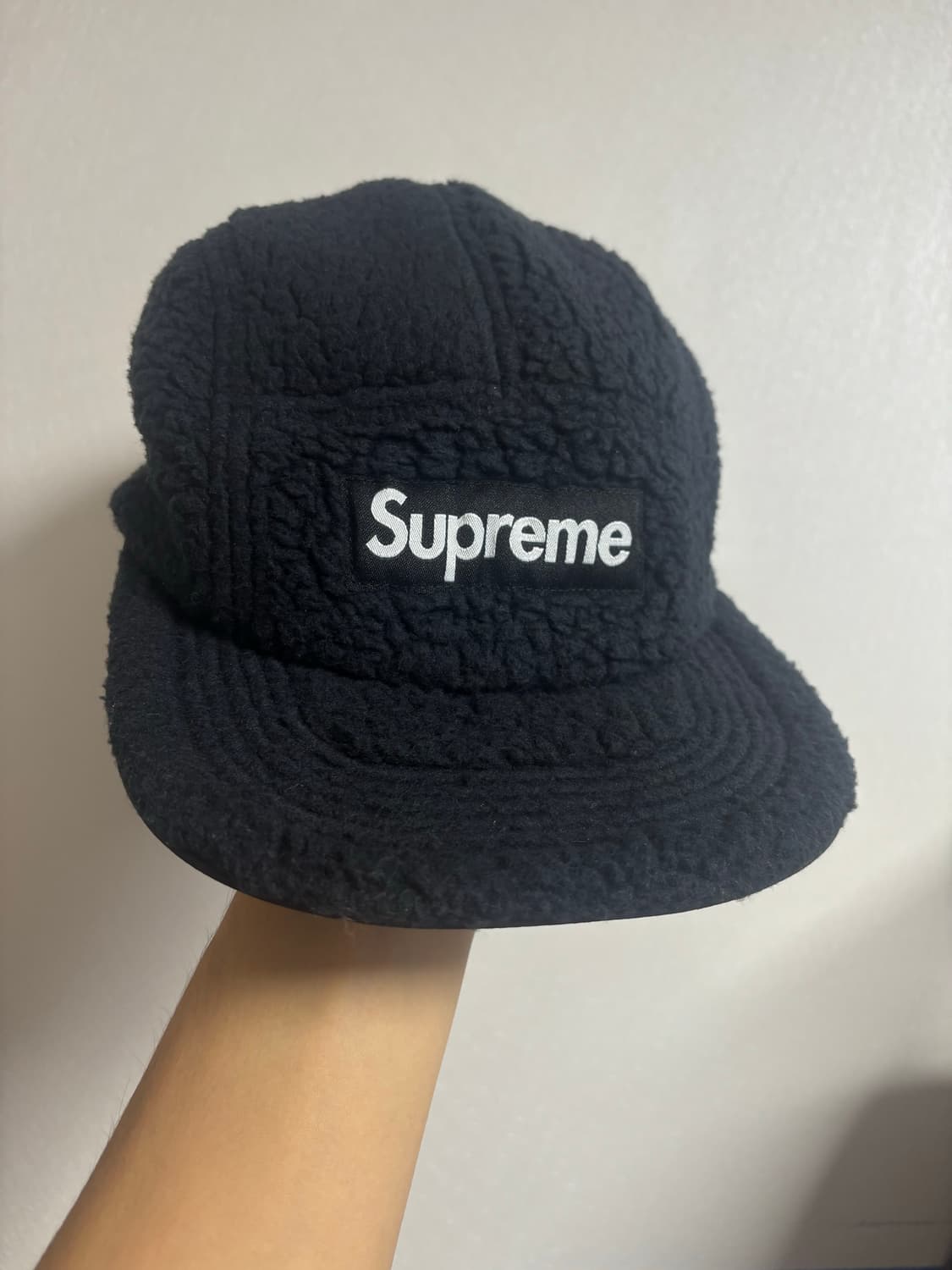 슈프림 폴라텍 셔링 리버시블 캠프캡 블랙 - 23FW 상품이미지1