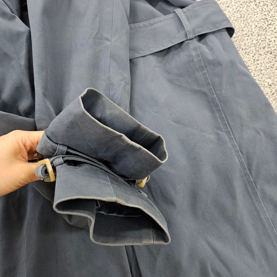 [M] 마시모두띠 여성 블루 트렌치 코트1106JM1 상품이미지6