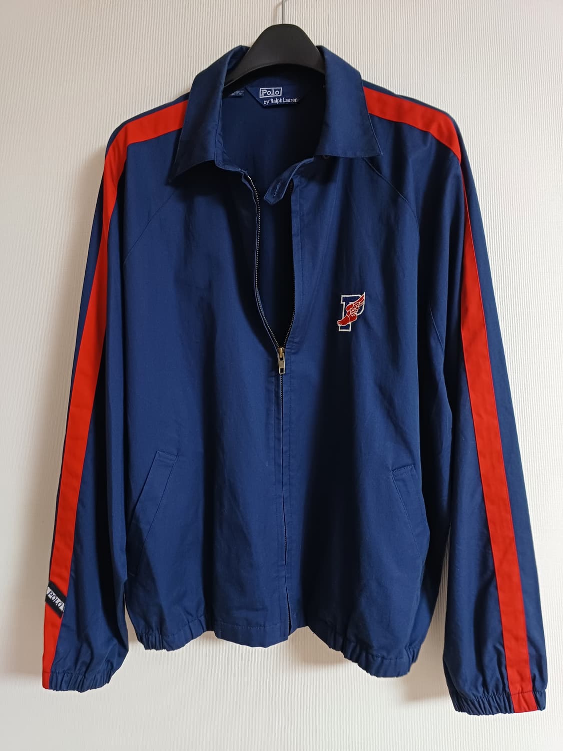 92년도 폴로 랄프로렌 p wing 피윙 자켓 스윙탑 블루종 polo 상품이미지3