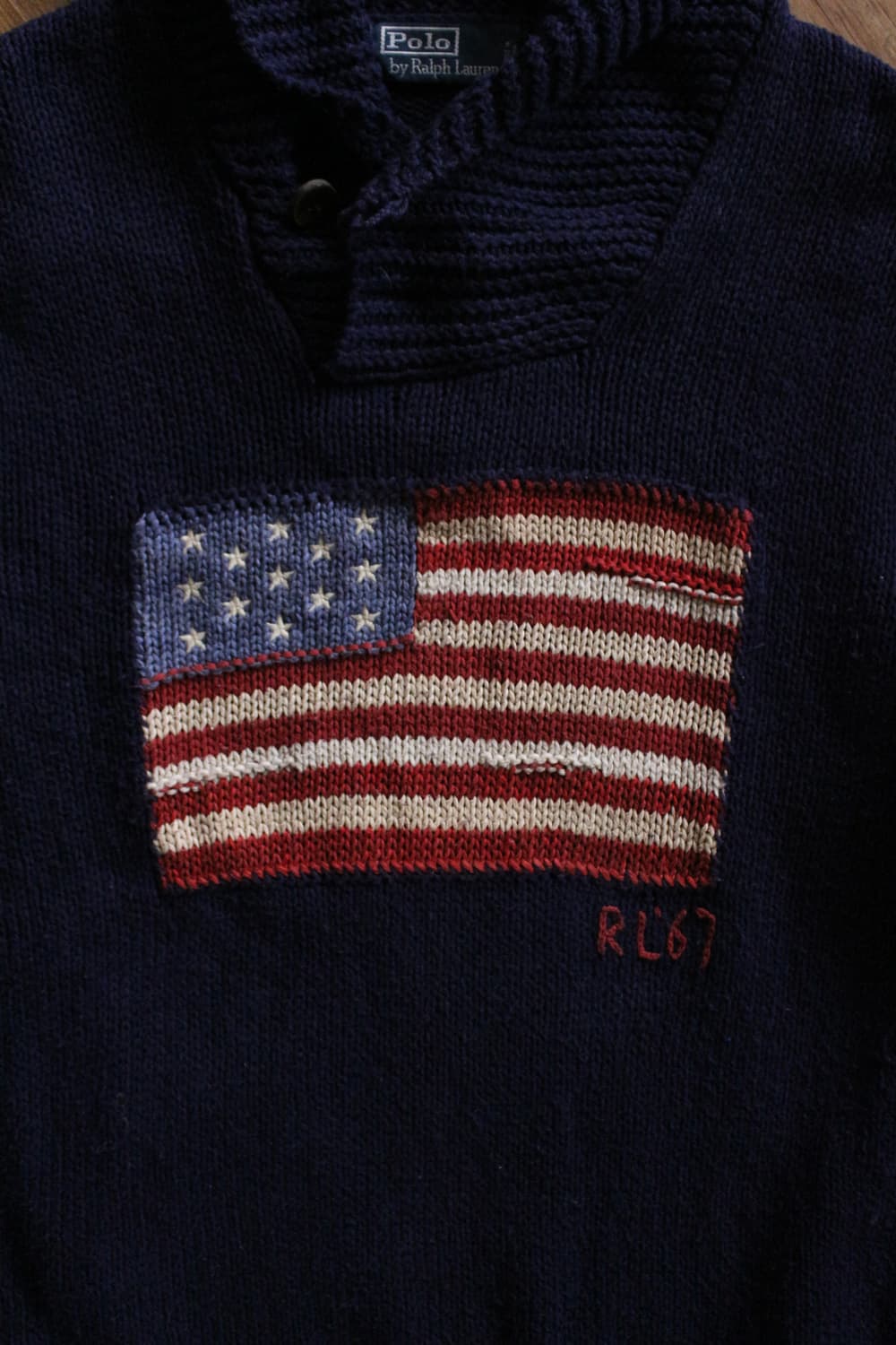 폴로 성조기 숄카라 스웨터  상품이미지4