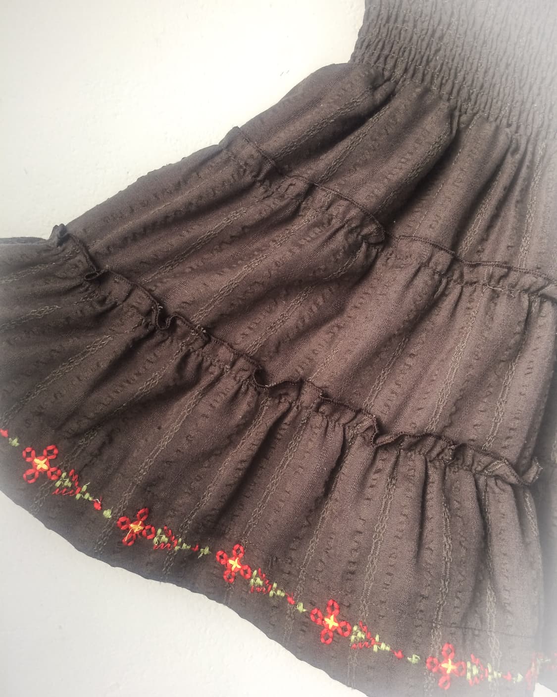Flower stitch point mini skirt 상품이미지3