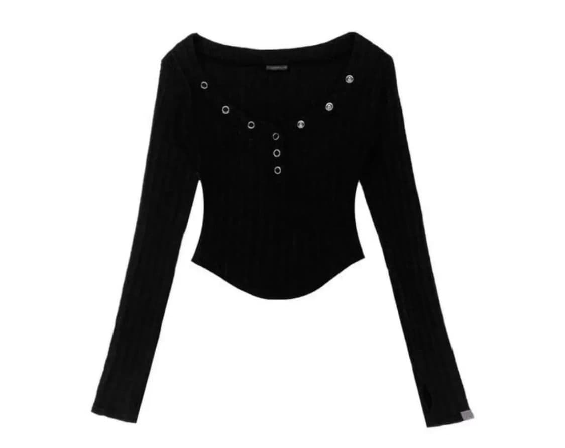 플노팔 버니탑 블랙 상품이미지2