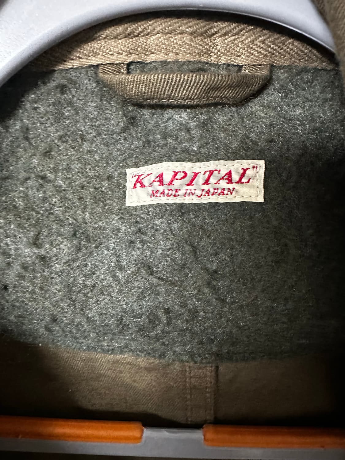 캐피탈 카츠라기 링코트 카키 상품이미지3