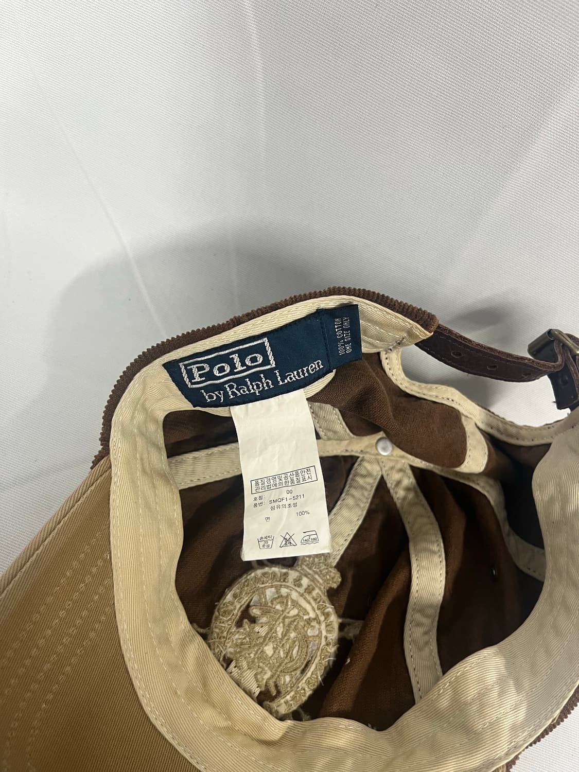 폴로랄프로렌 코듀로이 볼캡 브라운 상품이미지5