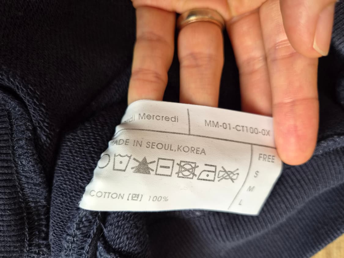 마르디메크르디 여성 빅로고맨투맨티셔츠 S사이즈 상품이미지9